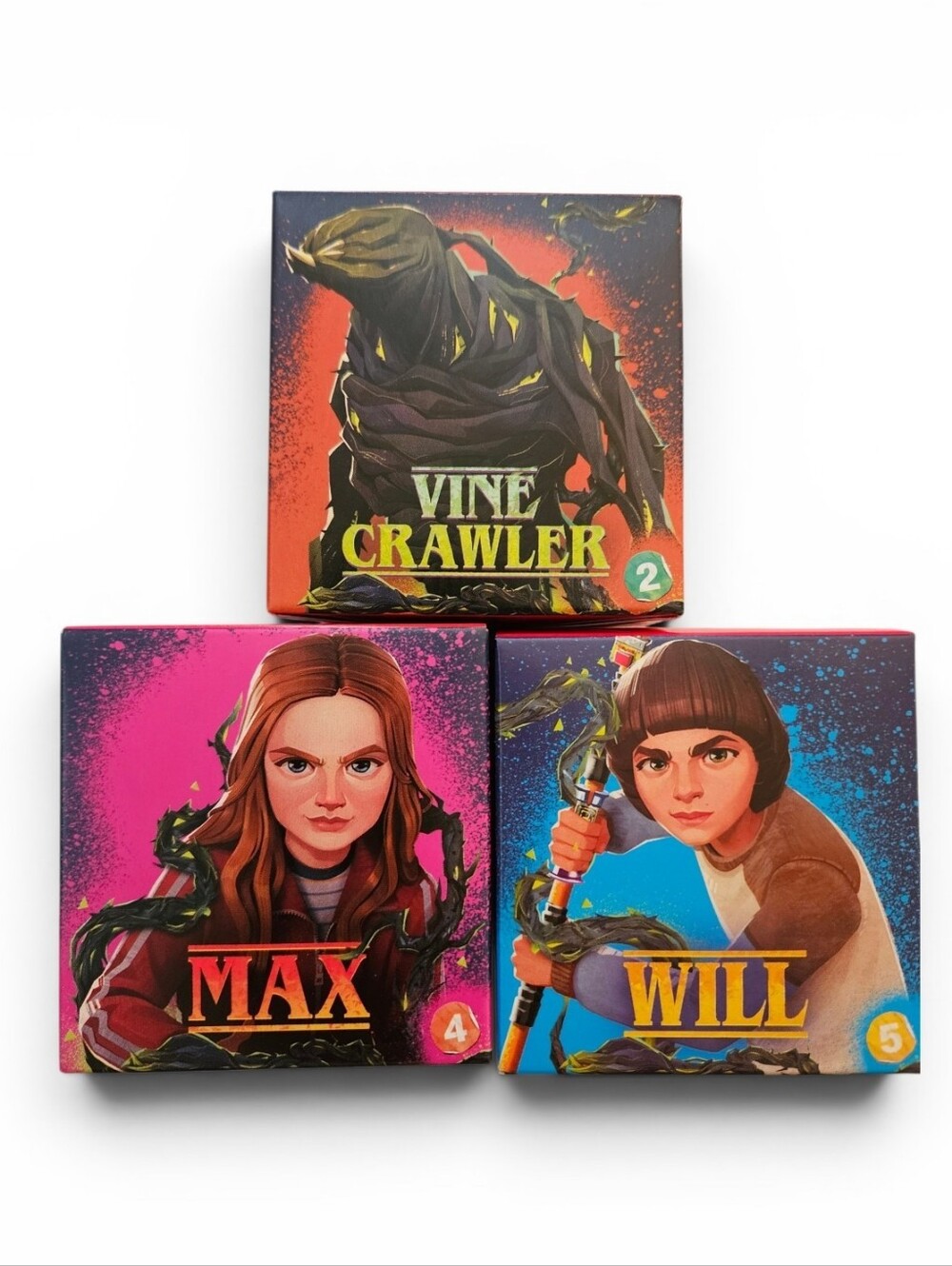 NIB Vine Crawler, Max & Will Character Boxes